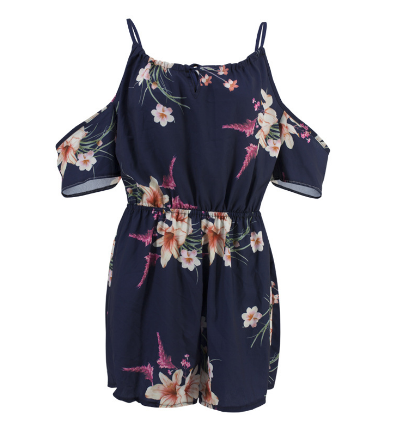 Floral Print Romper