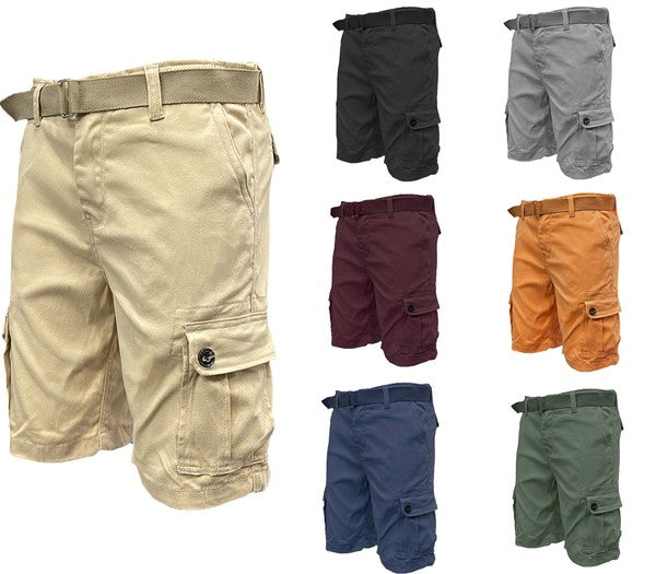 Weiv Belted Cargo Shorts