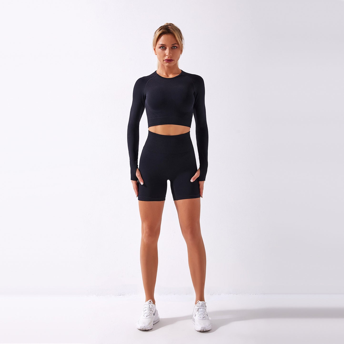 Moisture Wicking Long Sleeved Top & Shorts Set