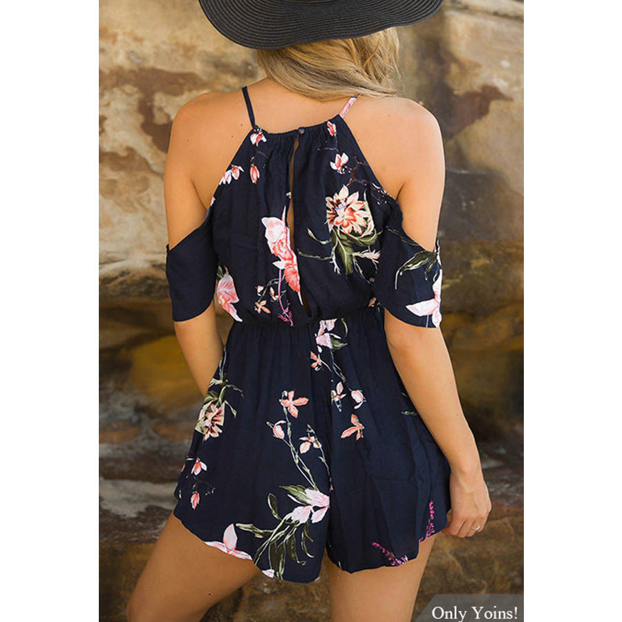 Floral Print Romper