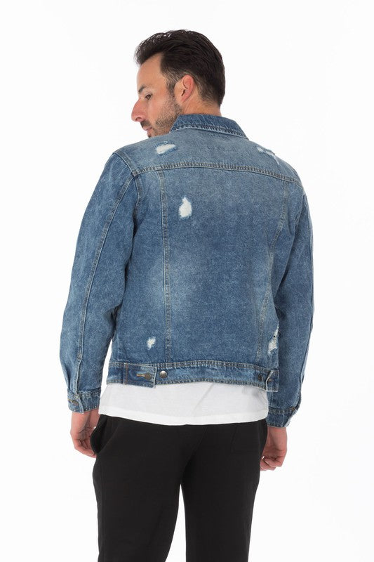 Medium Distressed Denim Jacket