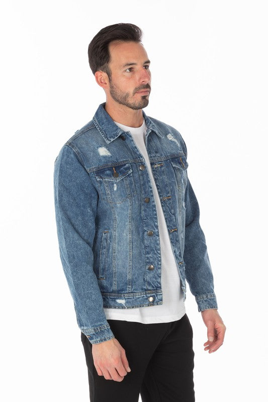 Medium Distressed Denim Jacket