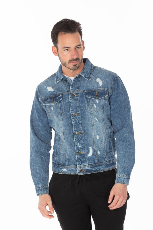 Medium Distressed Denim Jacket