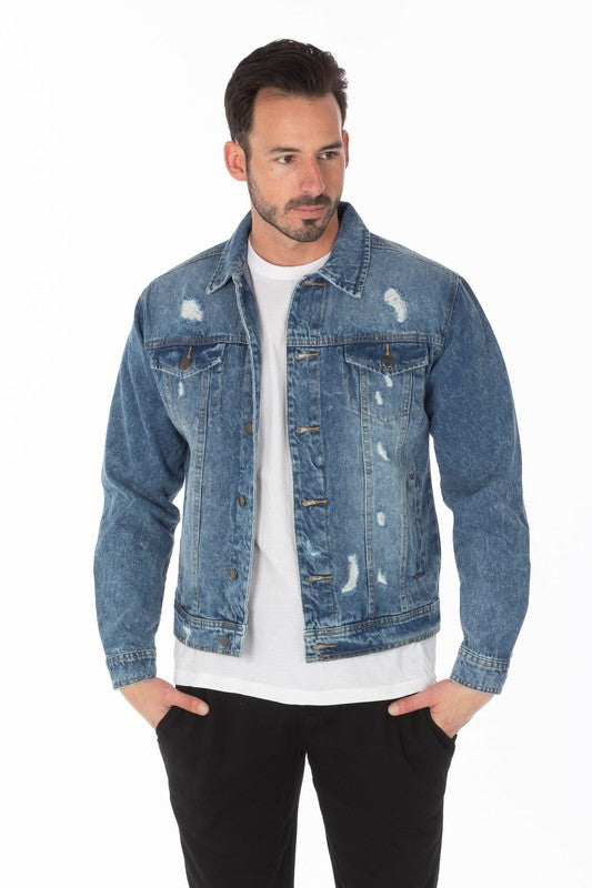 Medium Distressed Denim Jacket