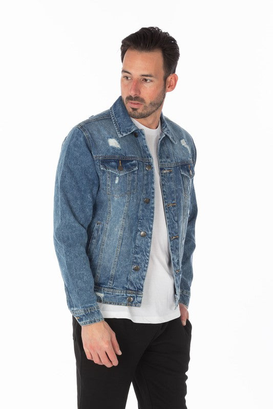 Medium Distressed Denim Jacket