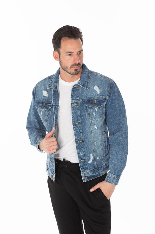 Medium Distressed Denim Jacket