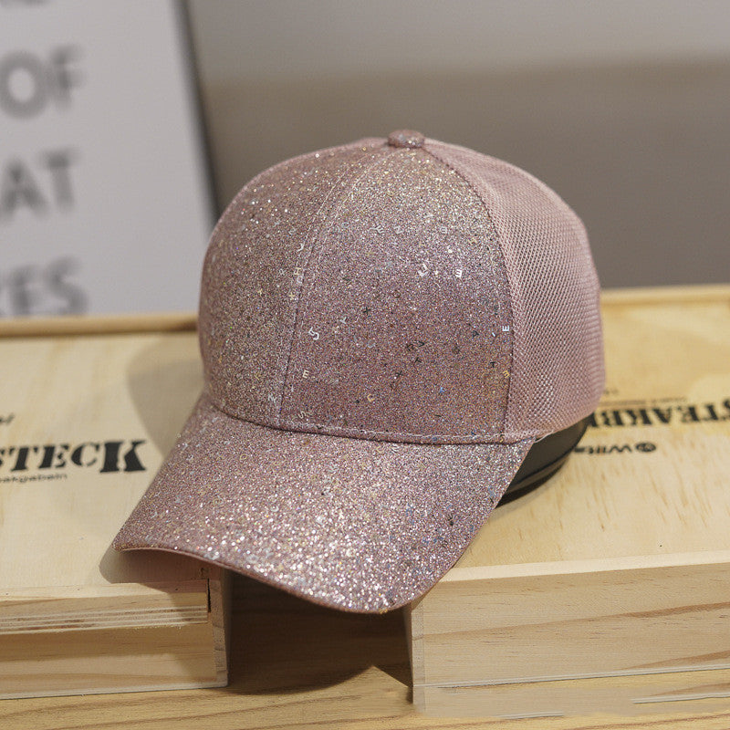 Mesh Sequin Baseball Cap