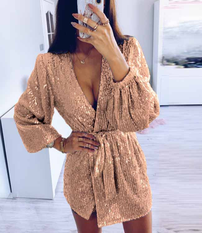 Sequin Mini Dress