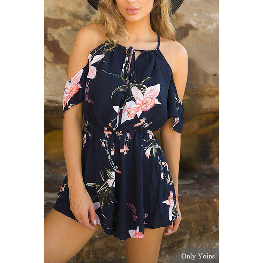 Floral Print Romper