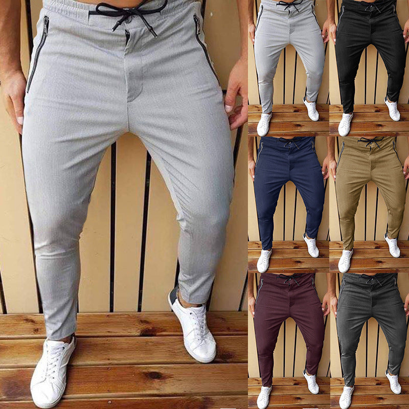 Zipper Casual Pants