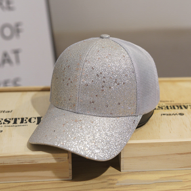 Mesh Sequin Baseball Cap