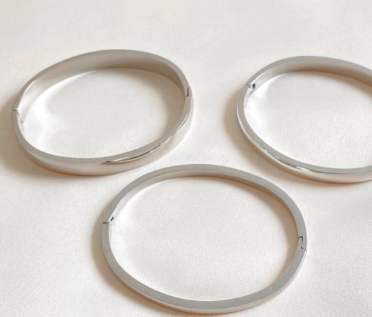 304 Stainless Steel 16K Gold Plated White Gold Plated Gold Plated Bangle