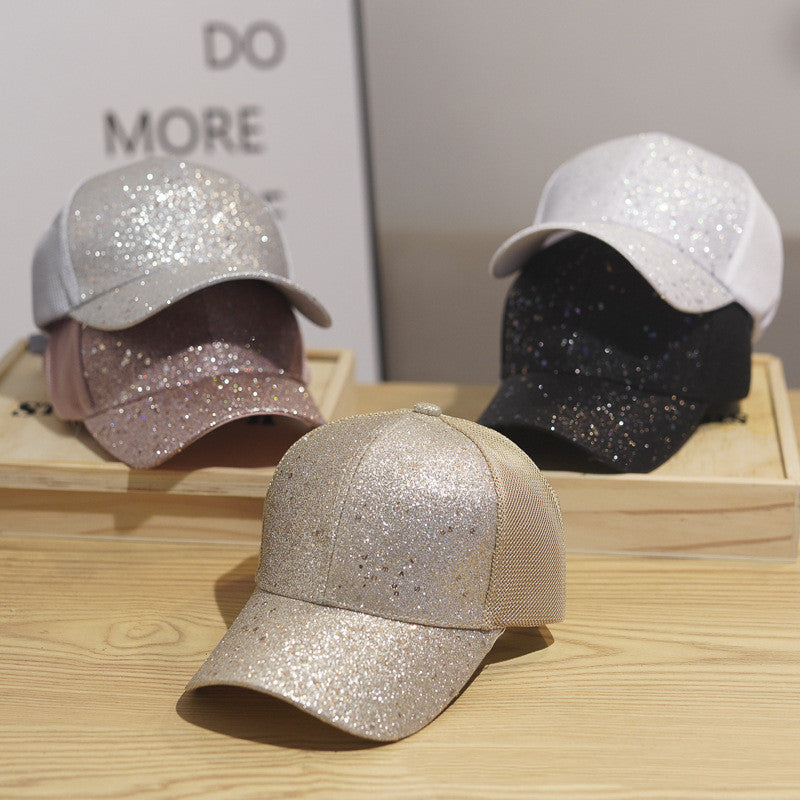 Mesh Sequin Baseball Cap