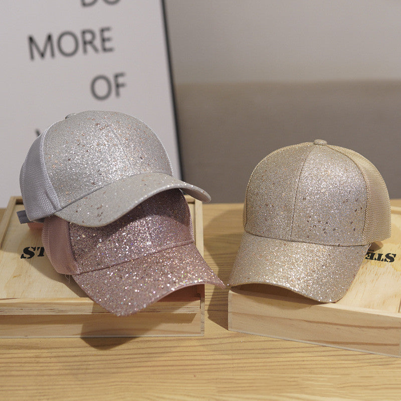 Mesh Sequin Baseball Cap