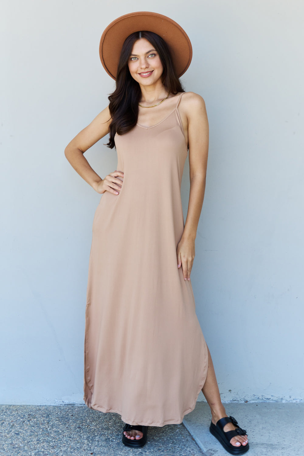 Ninexis Good Energy Cami Side Slit Maxi Dress