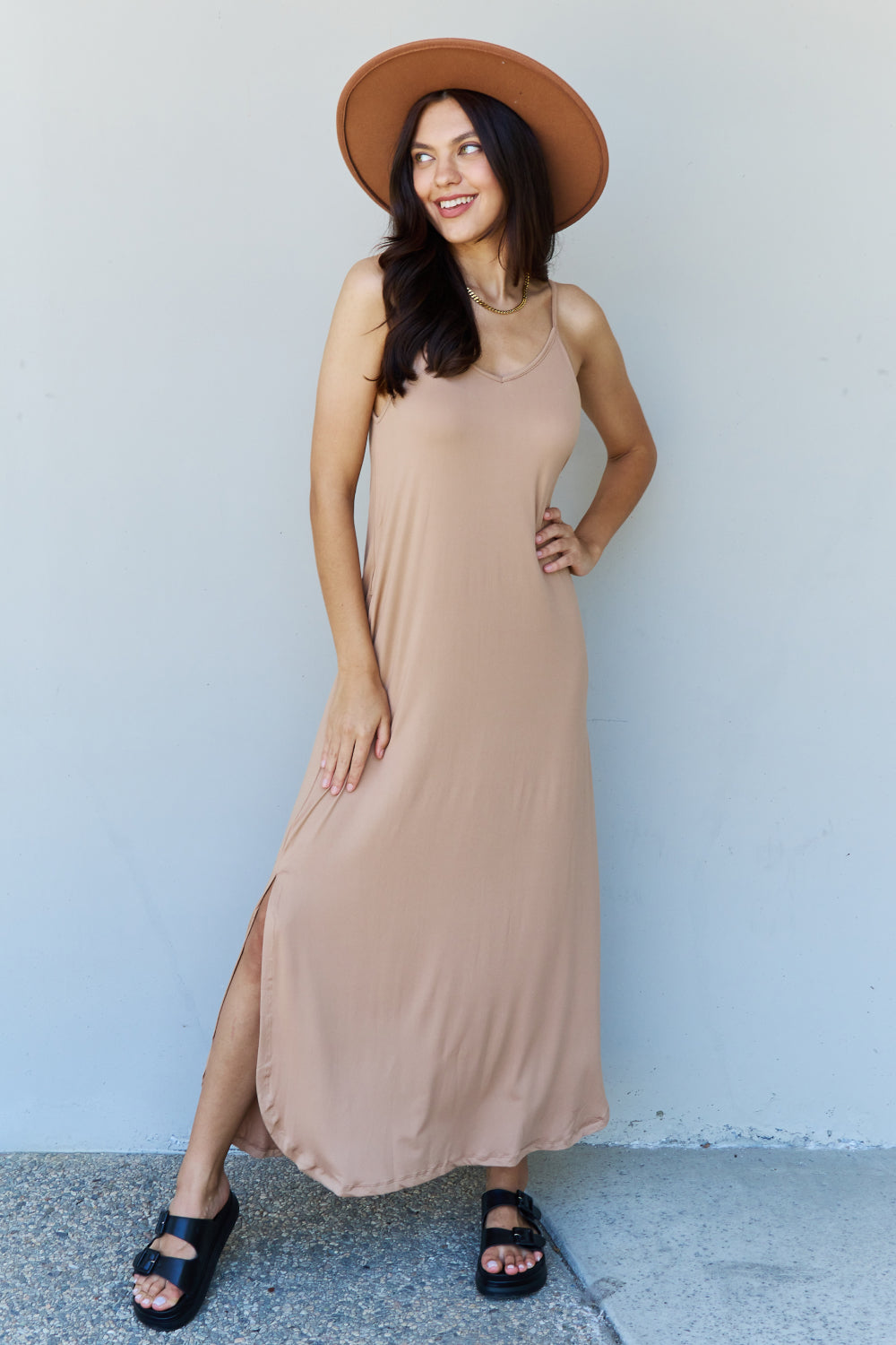 Ninexis Good Energy Cami Side Slit Maxi Dress