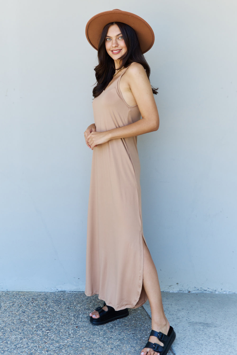 Ninexis Good Energy Cami Side Slit Maxi Dress