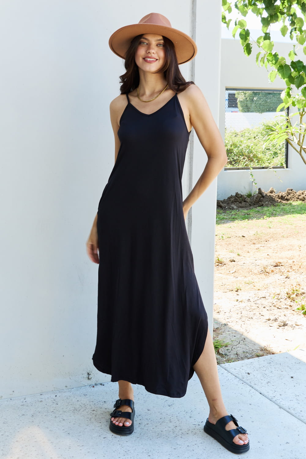 Ninexis Good Energy Cami Side Slit Maxi Dress