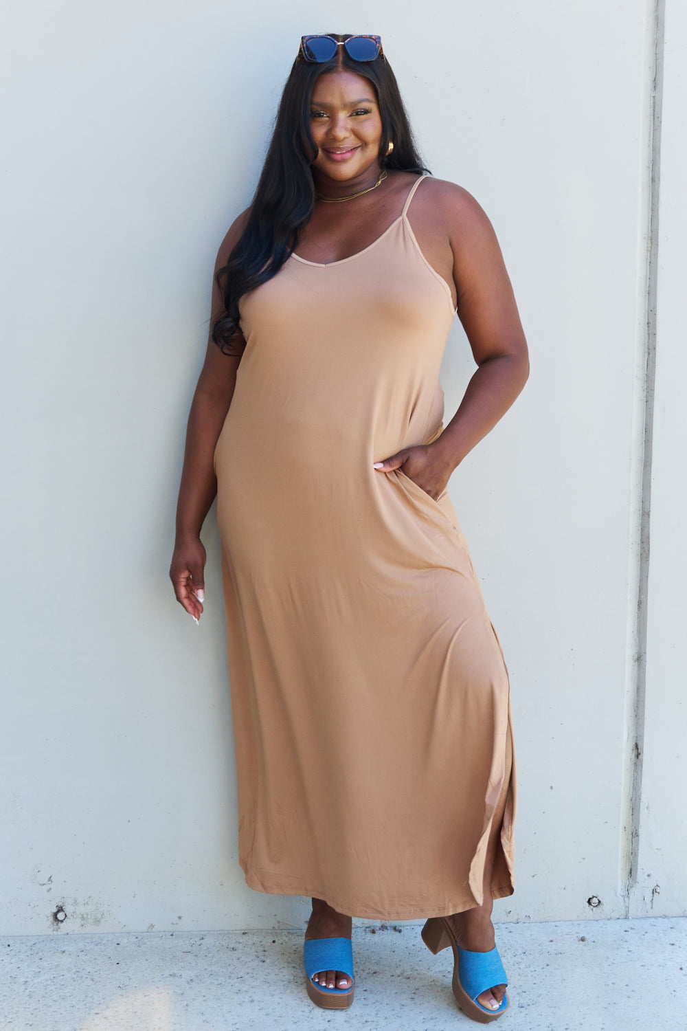 Ninexis Good Energy Cami Side Slit Maxi Dress