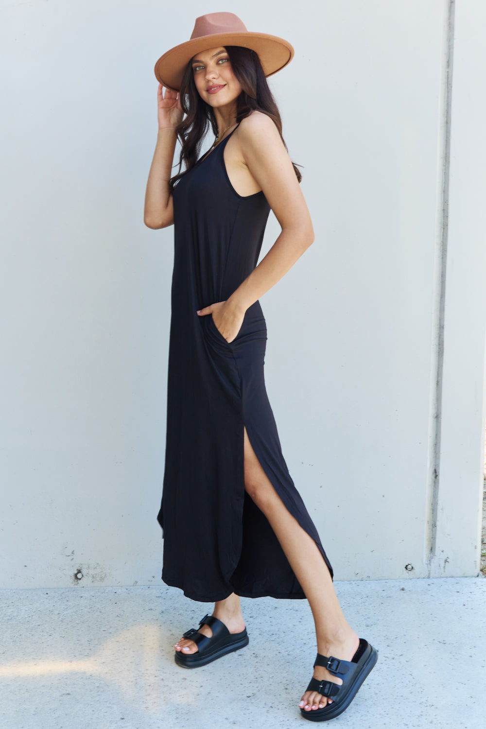 Ninexis Good Energy Cami Side Slit Maxi Dress